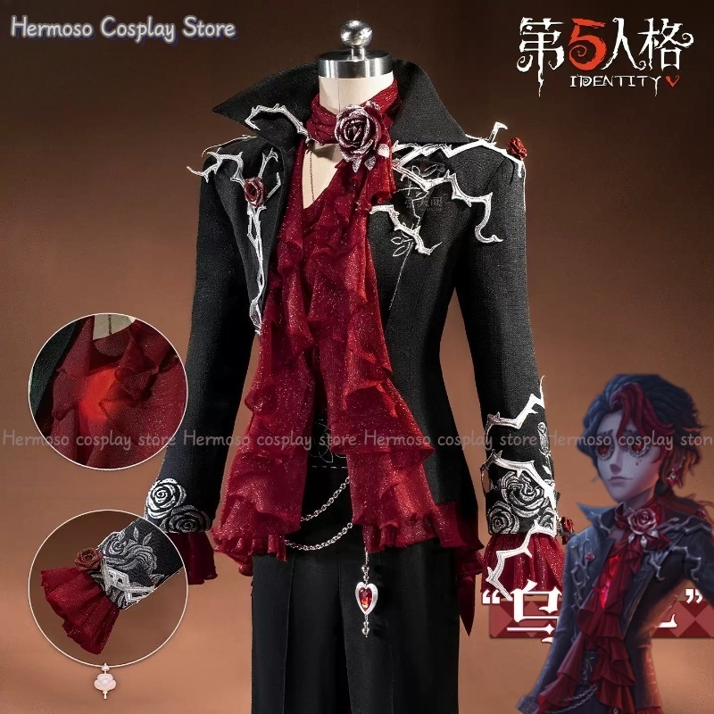 Women'S Red Accessories - Kostum Cosplay Identity V Composer Uaithne