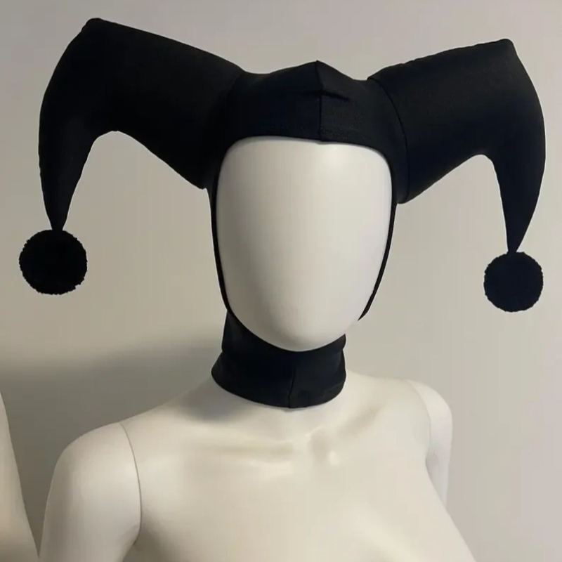 Women'S Red Accessories - Topi Cosplay QQ Jester Hitam/Merah, Topi
