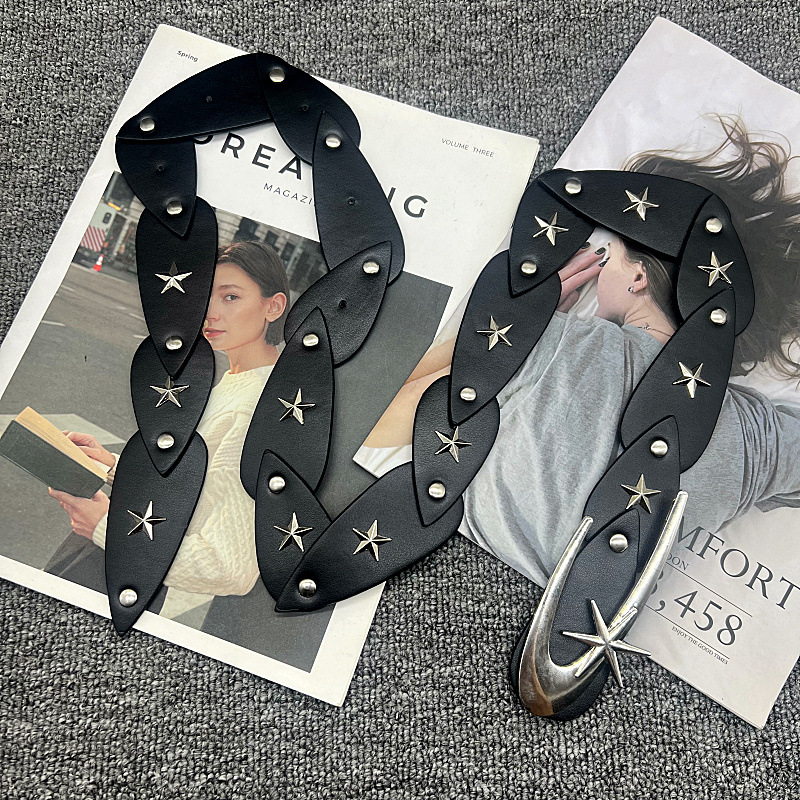 Women'S Emo Accessories - Sabuk gesper bintang Vintag gaya Goth