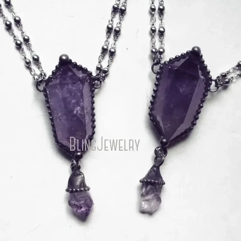 Women'S Emo Accessories - 10pcs Kalung Kristal Amethyst Talisman Wicca