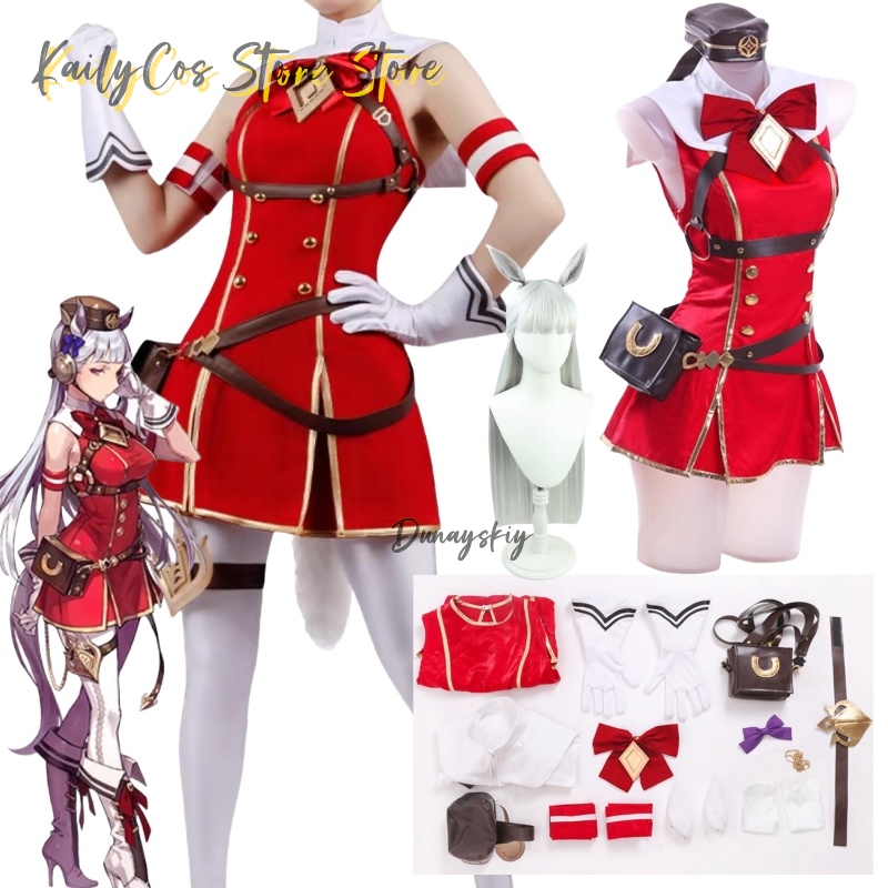 Kostum Cosplay Kapal Emas Wig  - Women'S Red Accessories ulasan dan harga