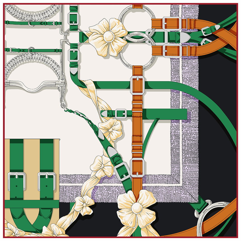 Sabuk desain baru 90cm syal su - Silk Scarf Square ulasan dan harga