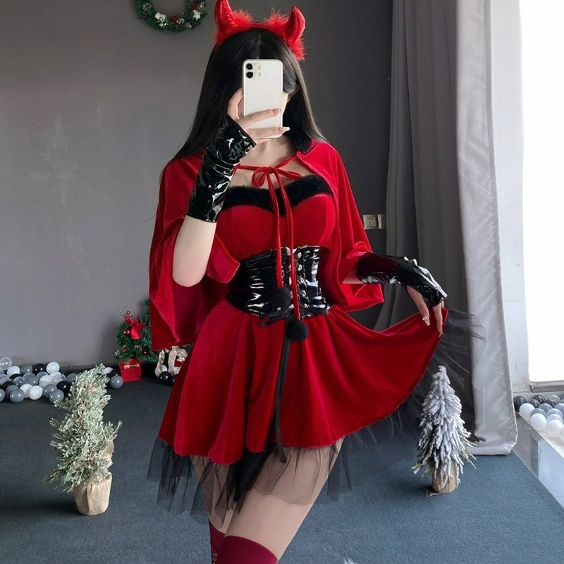 Kostum Cosplay Wanita Setan Me - Women'S Red Accessories ulasan dan harga