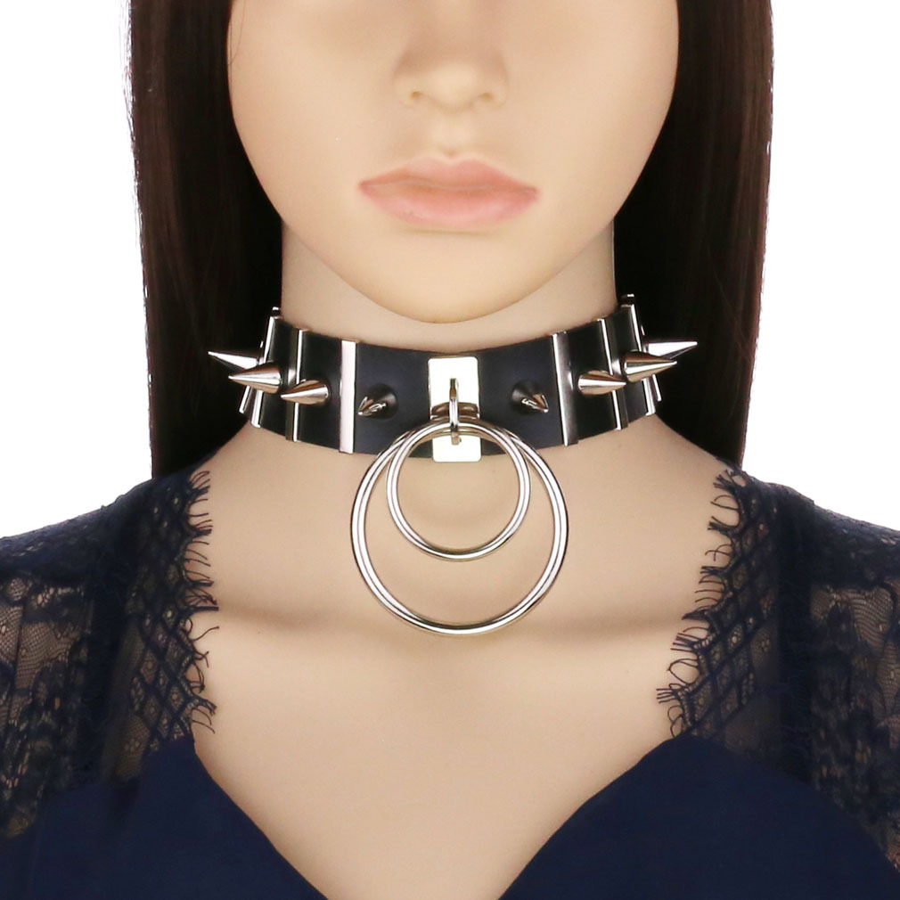 Choker Paku Besar Kalung Punk  - Women'S Emo Accessories ulasan dan harga