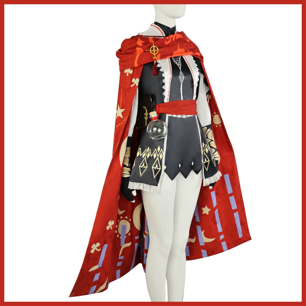 Kostum Cosplay Game Arknights  - Women'S Red Accessories ulasan dan harga