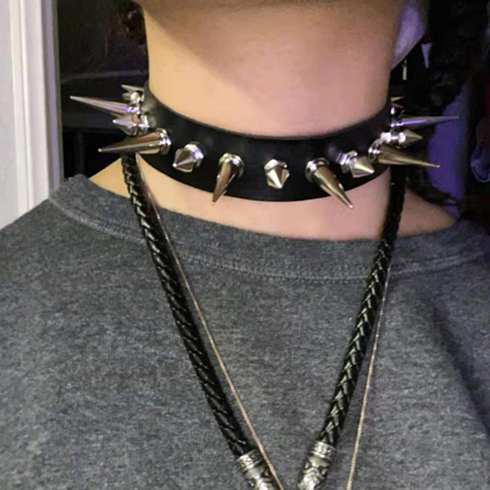 Kalung Choker Cosplay Emo Hall - Women'S Emo Accessories ulasan dan harga